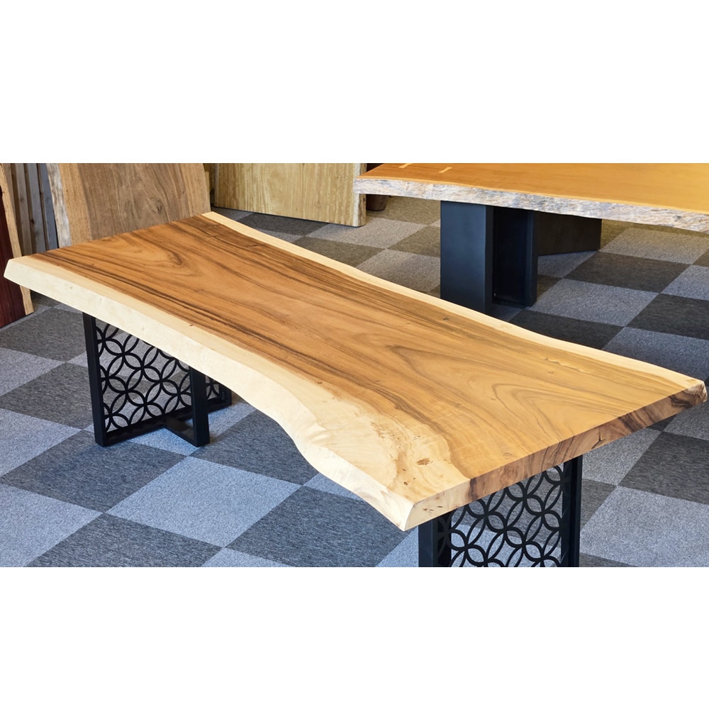 モンキーポッド ダイニングテーブル 一枚板 ウレタン塗装(艶なし)