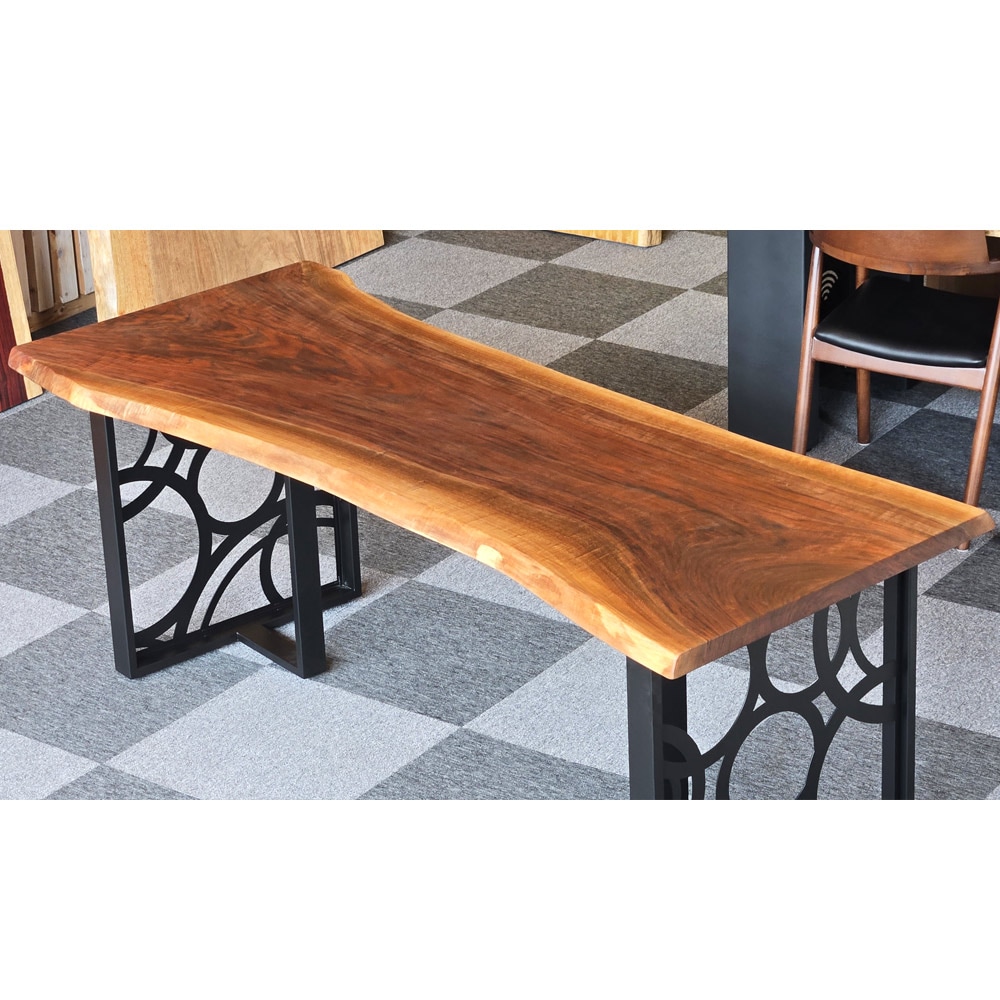 ブラックウォールナット ダイニングテーブル 一枚板 オイル仕上げ