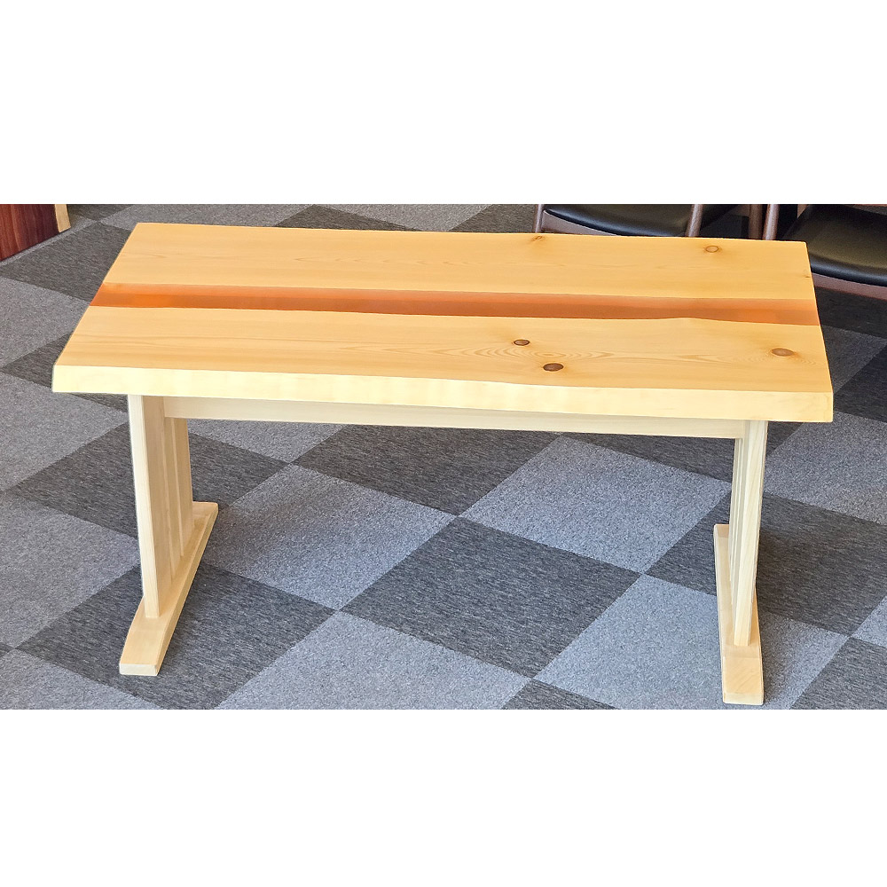 東濃桧+レジン テーブル オイル仕上げ