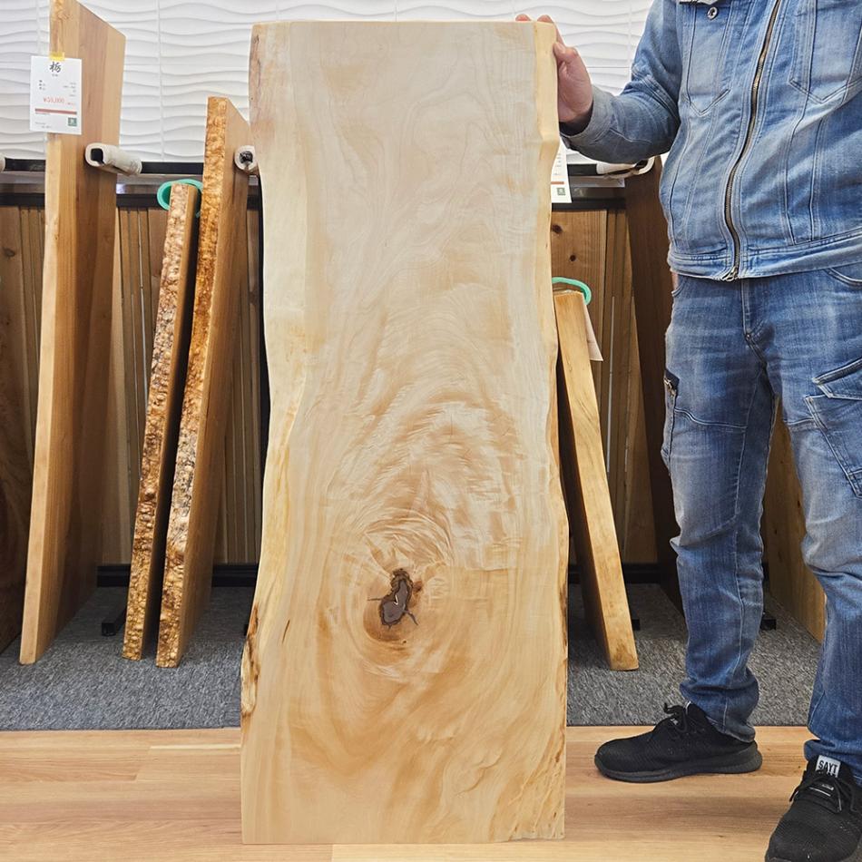 トチ 一枚板 オイル仕上げ