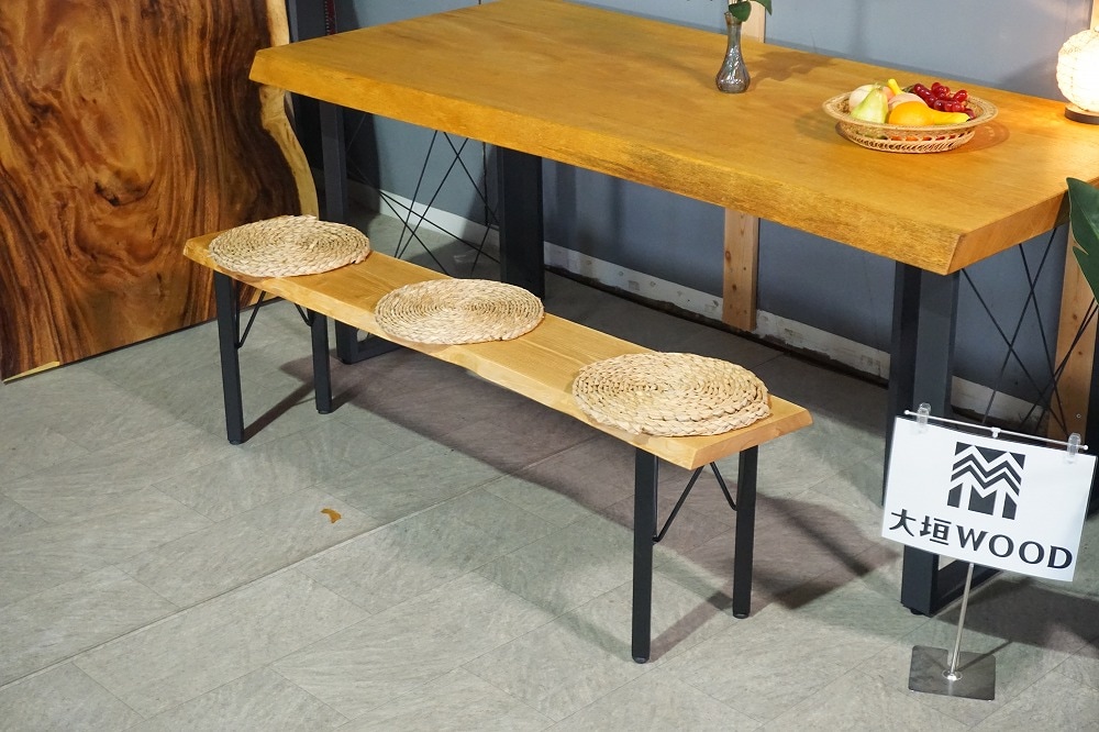 岩泉純木家具 無垢材テーブル脚 2WAY仕様 一枚板対応 オイル仕上げ ホゾ組み 大垣WOOD