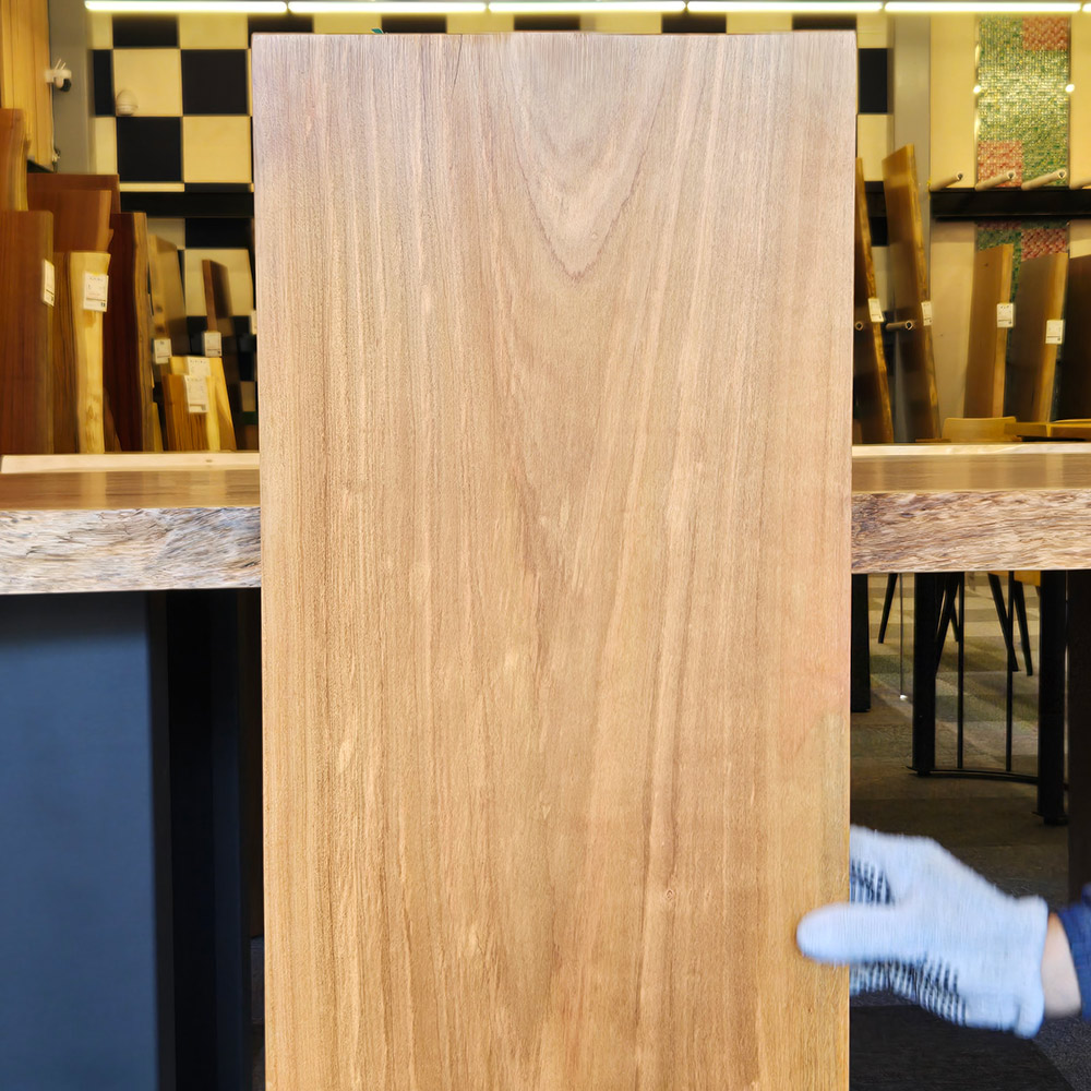タモ ベンチ用一枚板 オイル仕上げ | ベンチ | 大垣WOOD