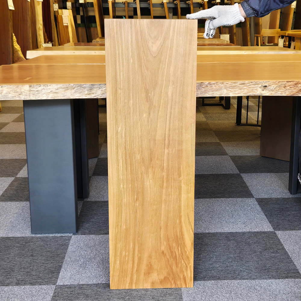 タモ ベンチ用一枚板 オイル仕上げ | ベンチ | 大垣WOOD