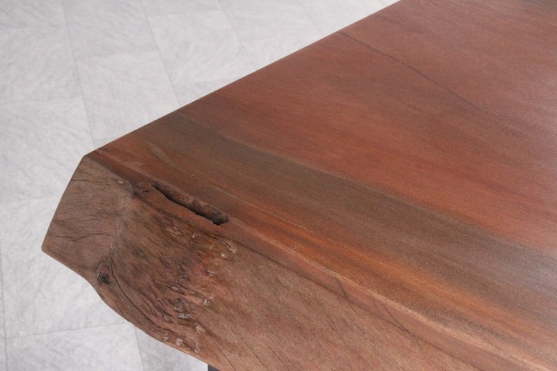 ゴールドニア 1枚板 オイル仕上げ 4人掛け