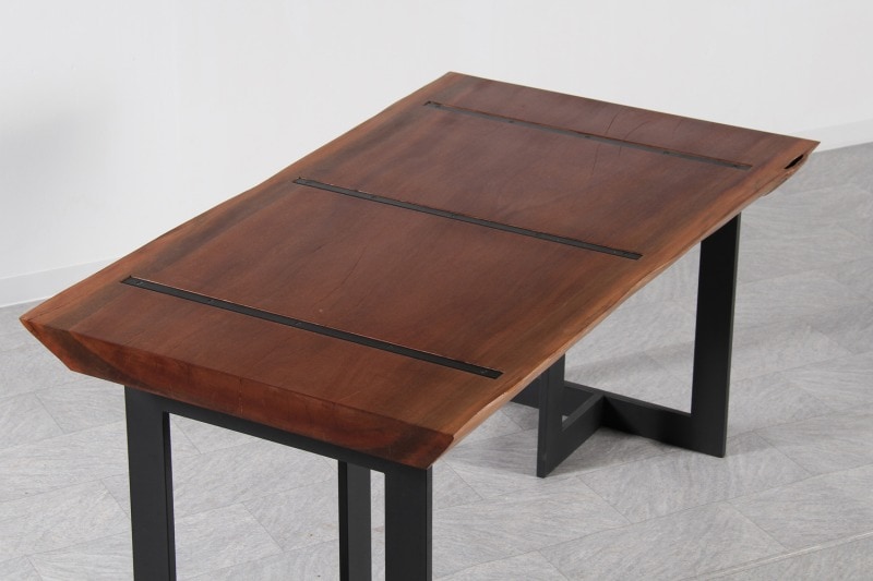 ゴールドニア 1枚板 オイル仕上げ 4人掛け