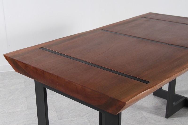 ゴールドニア 1枚板 オイル仕上げ 4人掛け