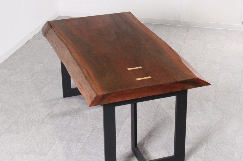 ゴールドニア 1枚板 オイル仕上げ 4人掛け