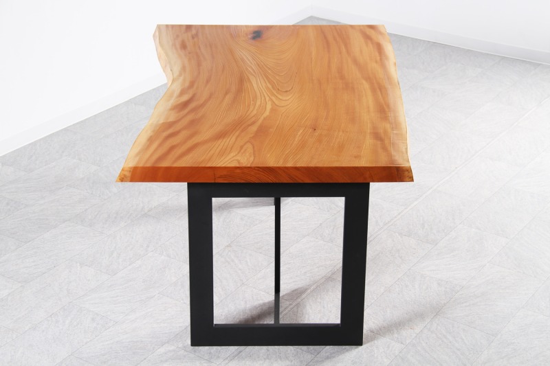 欅(けやき) 1枚板 オイル仕上げ 4人掛け