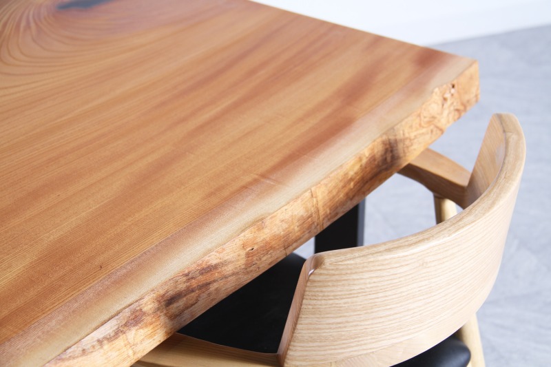 欅(けやき) 1枚板 オイル仕上げ 4人掛け
