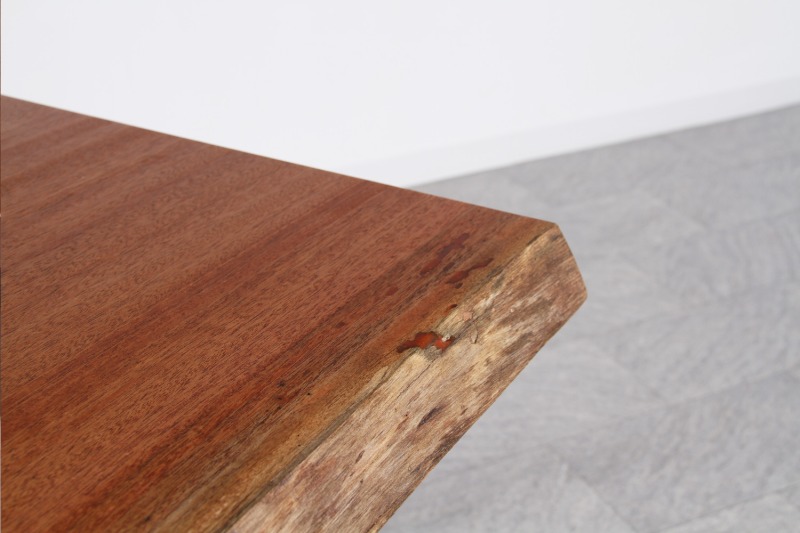 マホガニー 1枚板 オイル仕上げ 4人掛け