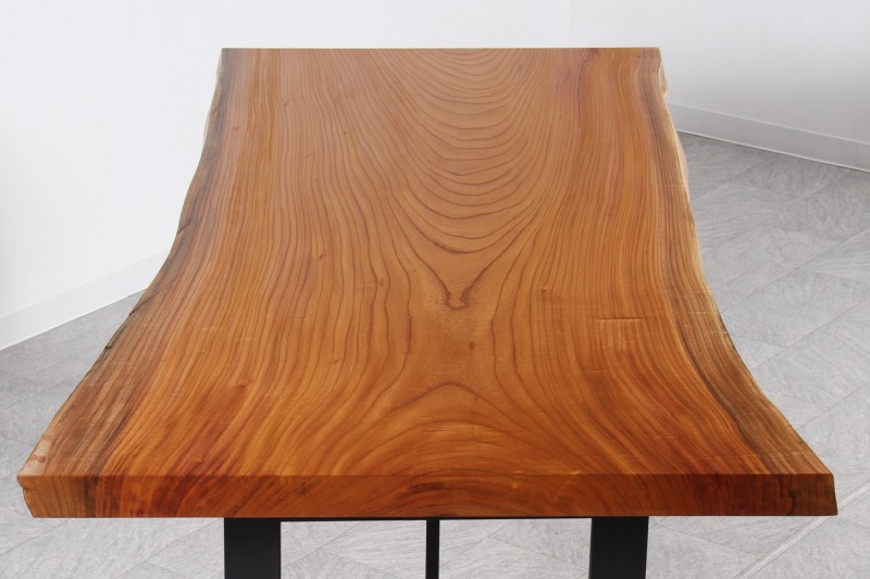 欅(けやき) 1枚板 オイル仕上げ 6人掛け