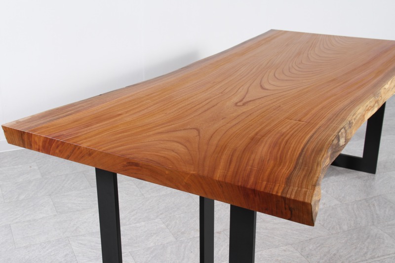 欅(けやき) 1枚板 オイル仕上げ 6人掛け