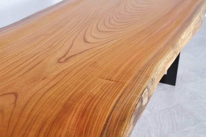 欅(けやき) 1枚板 オイル仕上げ 6人掛け