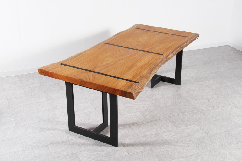 欅(けやき) 1枚板 オイル仕上げ 6人掛け