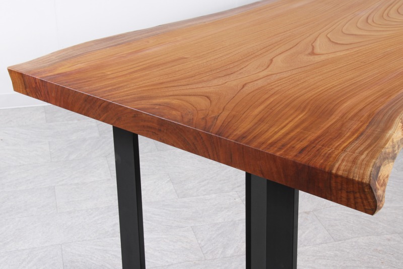 欅(けやき) 1枚板 オイル仕上げ 6人掛け