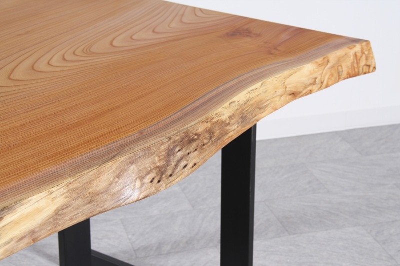 欅(けやき) 1枚板 オイル仕上げ 6人掛け