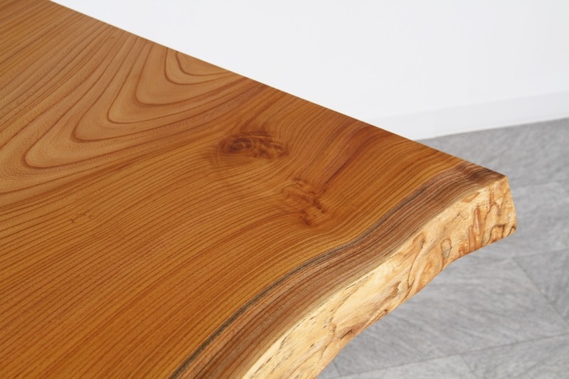 欅(けやき) 1枚板 オイル仕上げ 6人掛け