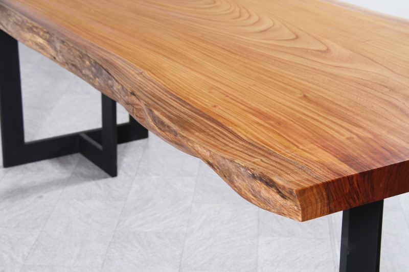 欅(けやき) 1枚板 オイル仕上げ 6人掛け