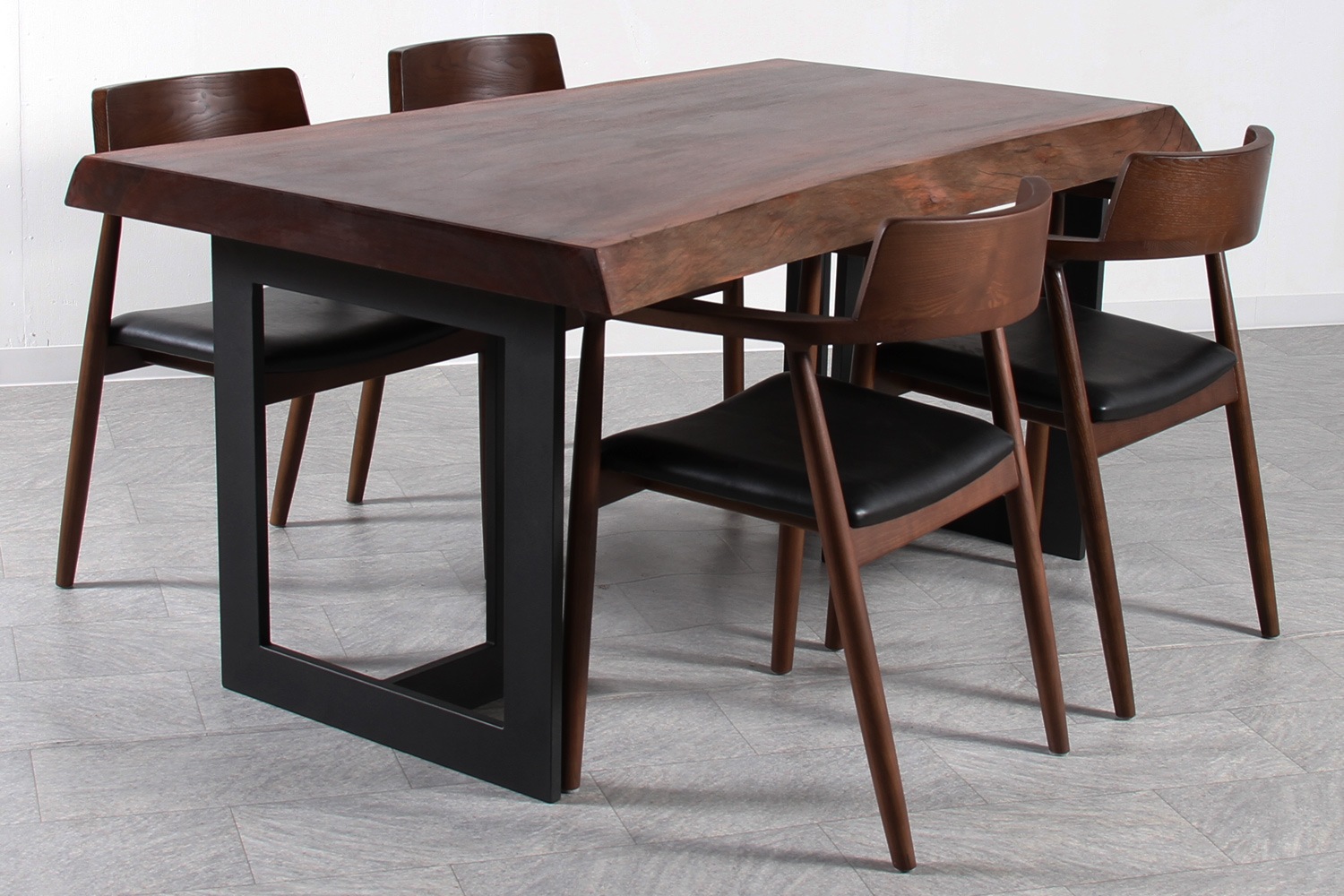 ゴールドニア 1枚板 オイル仕上げ 4人掛け