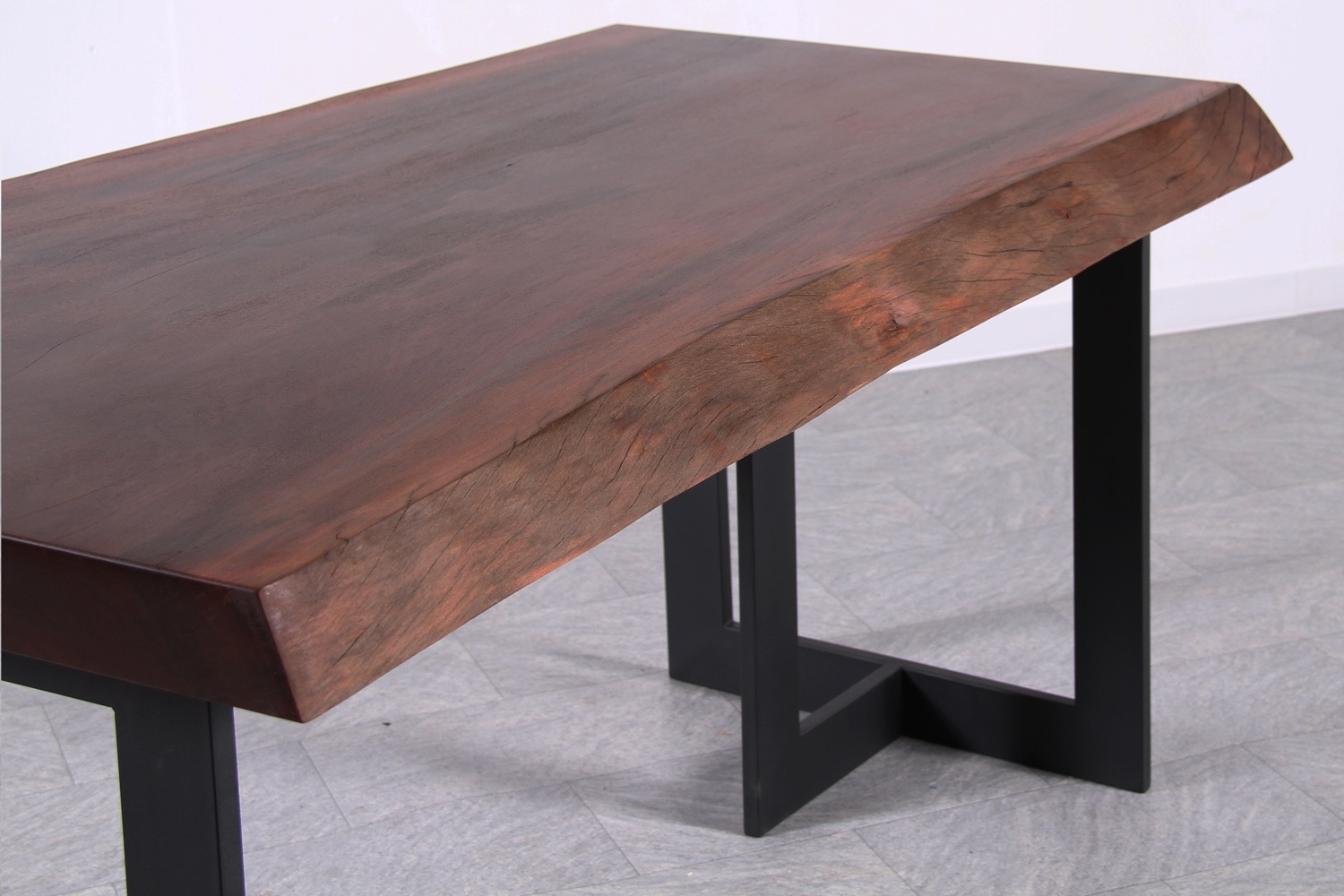 ゴールドニア 1枚板 オイル仕上げ 4人掛け