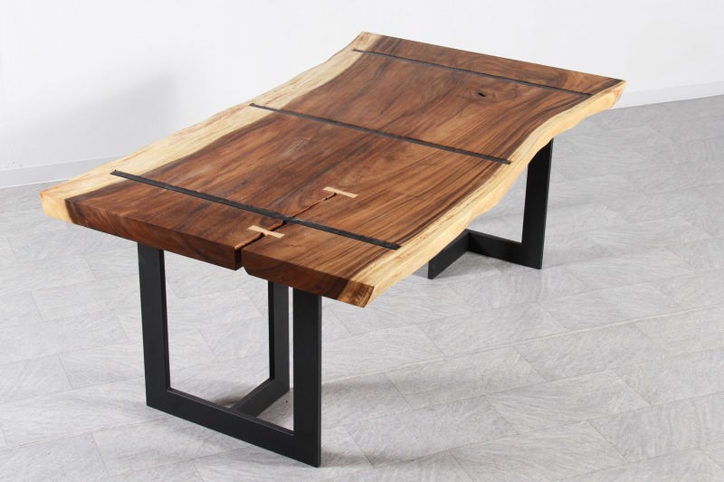 モンキーポッド 1枚板 オイル仕上げ 4-6人掛け