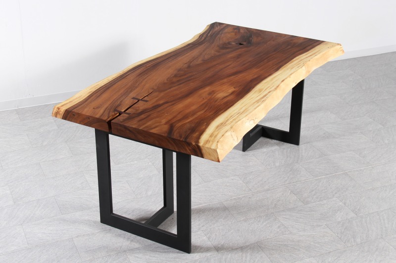 モンキーポッド 1枚板 オイル仕上げ 4-6人掛け