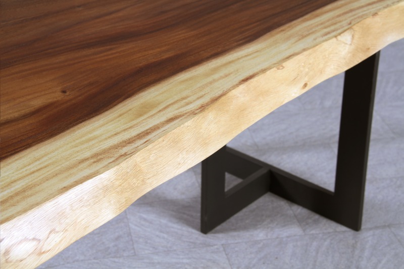 モンキーポッド 1枚板 オイル仕上げ 4-6人掛け