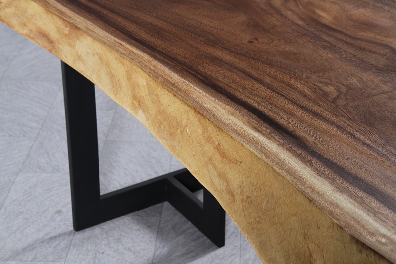 モンキーポッド 1枚板 オイル仕上げ 4人掛け