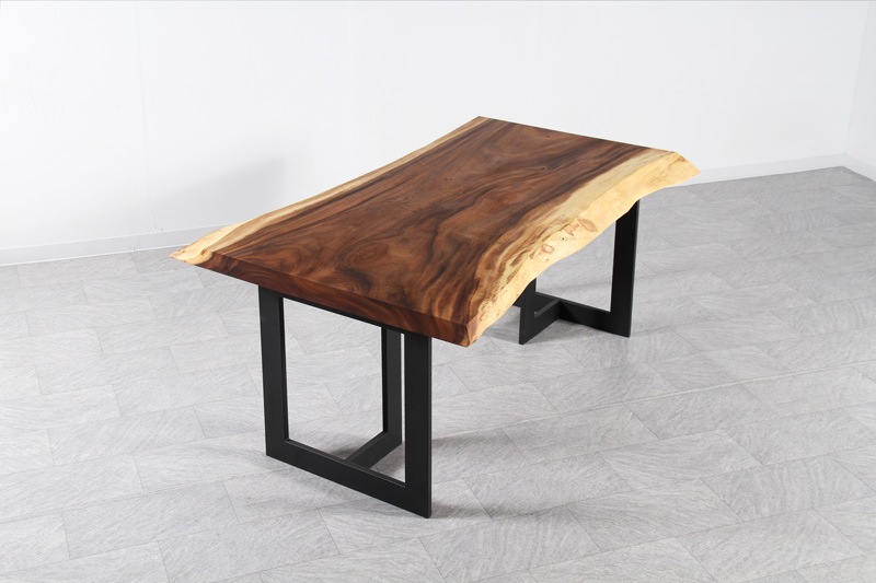 モンキーポッド 1枚板 オイル仕上げ 4人掛け