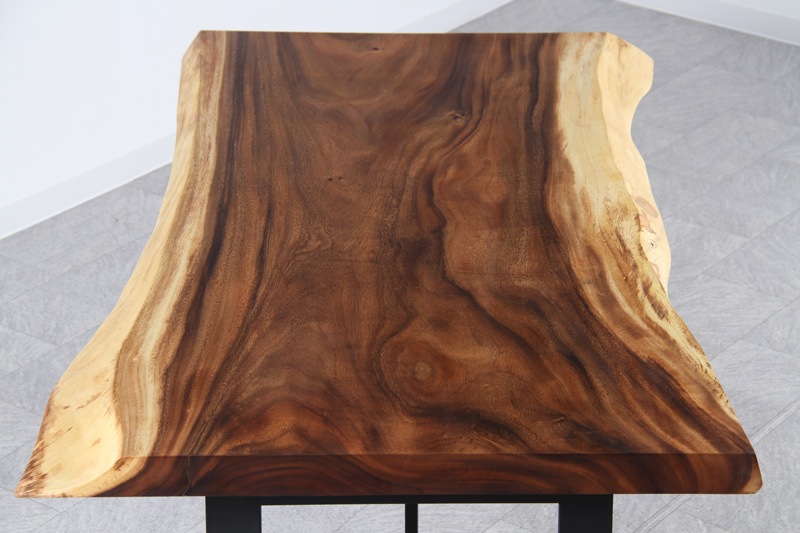 モンキーポッド 1枚板 オイル仕上げ 4人掛け