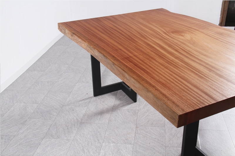 マホガニー 1枚板 オイル仕上げ 4人掛け | 一枚板テーブル | 大垣WOOD