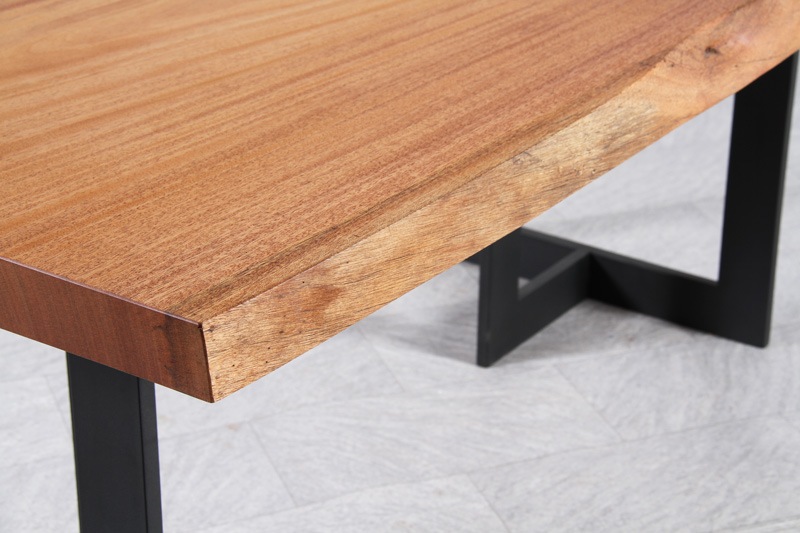 マホガニー 1枚板 オイル仕上げ 4人掛け