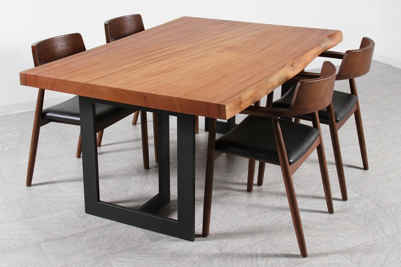 マホガニー 1枚板 オイル仕上げ 4人掛け | 一枚板テーブル | 大垣WOOD