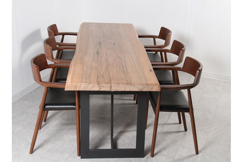 ニューギニアウォルナット ダイニングテーブル 一枚板 ウレタン仕上げ