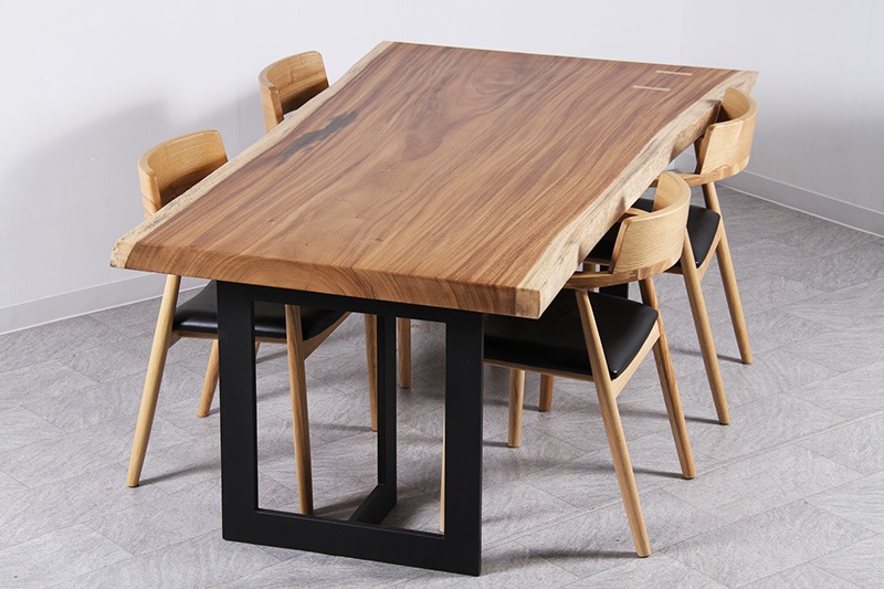 モンキーポッド 1枚板 ウレタン仕上げ 4人掛け