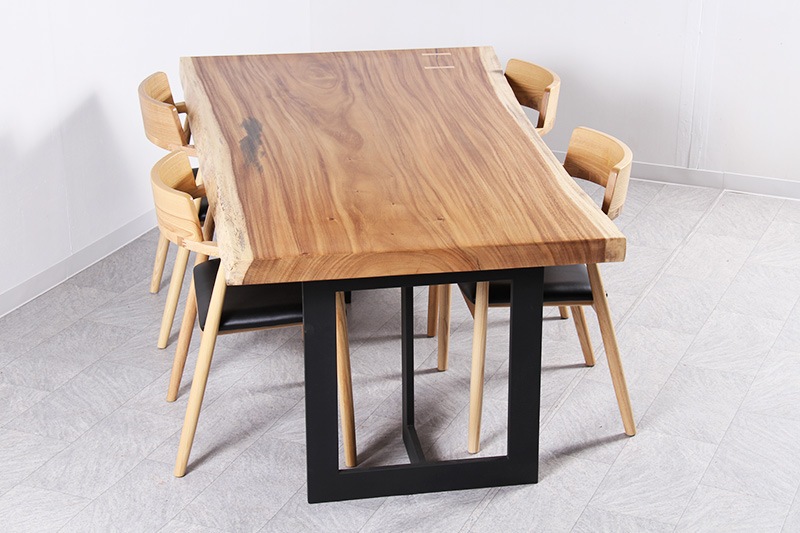 モンキーポッド 1枚板 ウレタン仕上げ 4人掛け