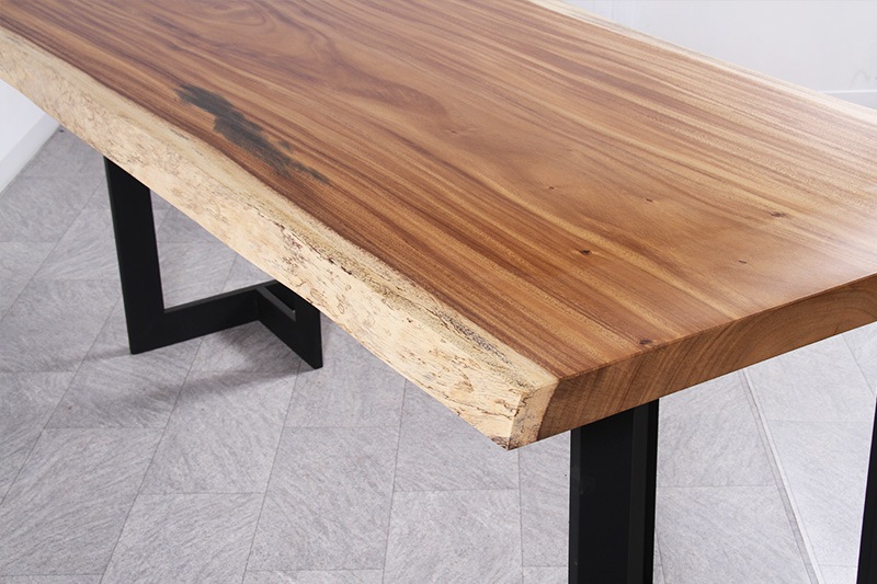 モンキーポッド 1枚板 ウレタン仕上げ 4人掛け