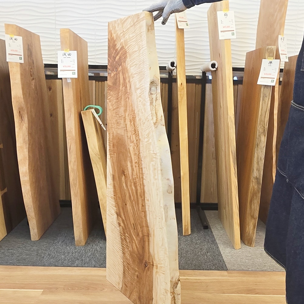 トチ 一枚板 オイル仕上げ | 一枚板/接ぎ板 | 大垣WOOD
