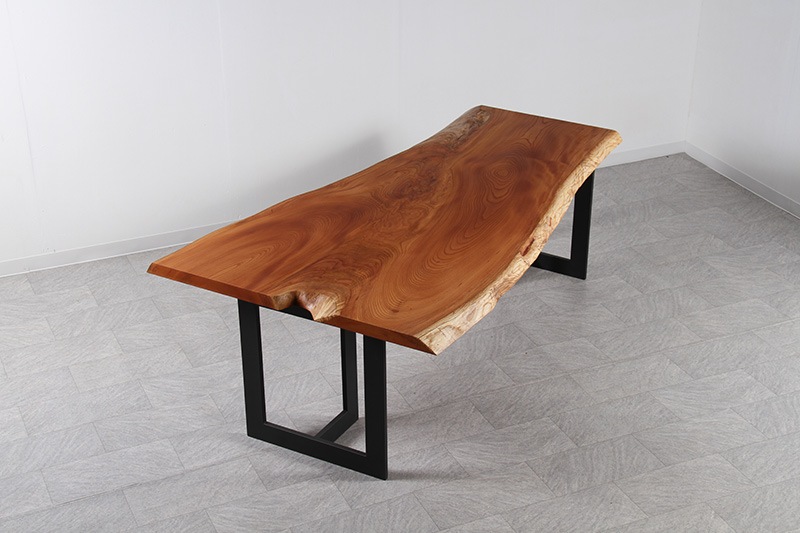 欅(けやき) 1枚板 オイル仕上げ 6人掛け