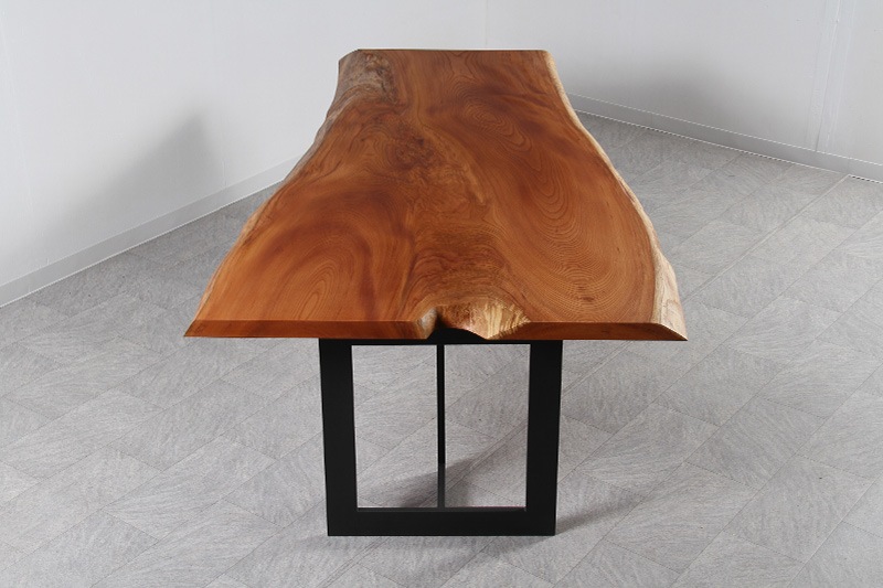 欅(けやき) 1枚板 オイル仕上げ 6人掛け