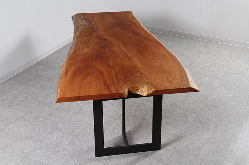 欅(けやき) 1枚板 オイル仕上げ 6人掛け