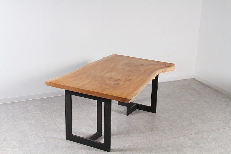 ケヤキ 1枚板 ウレタン仕上げ 4人掛け