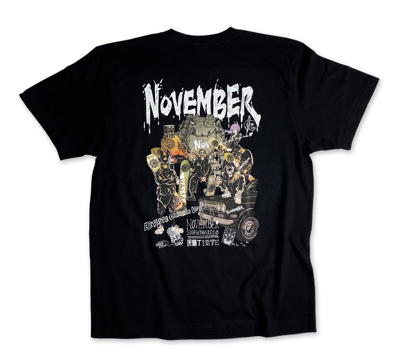 ART-T2/BK | NOVEMBER snowboards,アパレル(Tシャツ) | OGASAKA