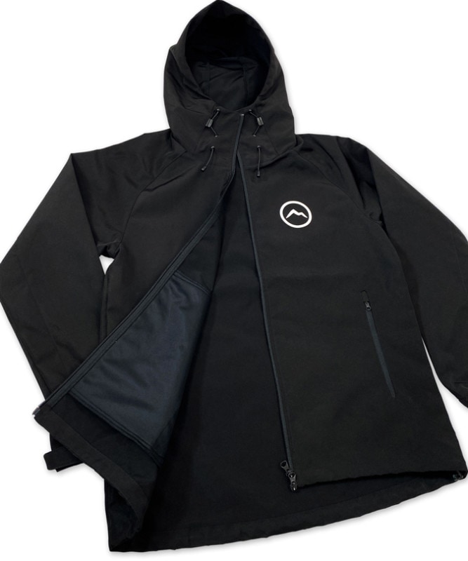 SHELL PARKA/BK