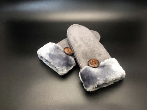 家紋ミトン（幕末）グレー