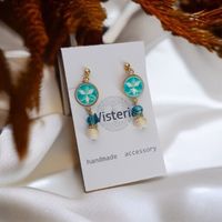 Wisteria　天然石イヤリング