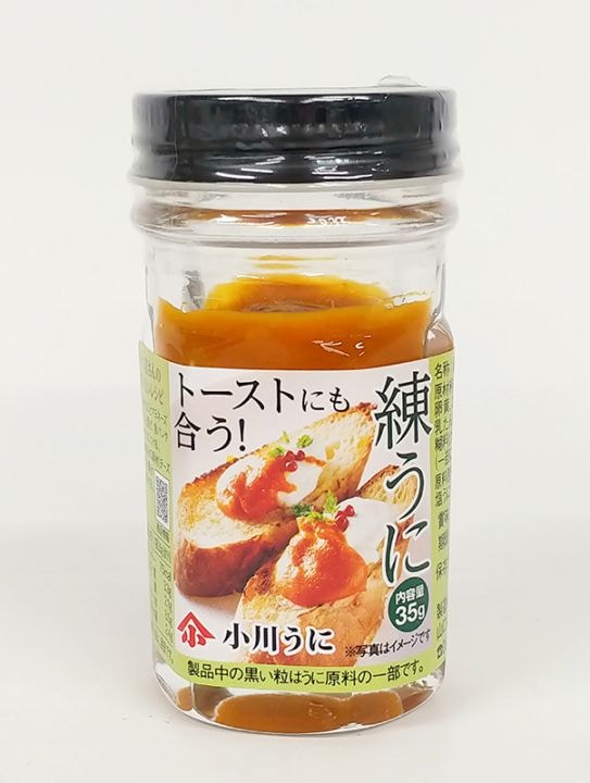 トーストラベル練りうに35g | 瓶詰め粒うに,常温保存品 | | 小川うにの