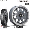 タイヤホイールセット MLJ XTREME-J XJ04 14 × 4.5J 4H 100 セメントグレーマシーンド XJ04-CGR|HARD CARGO