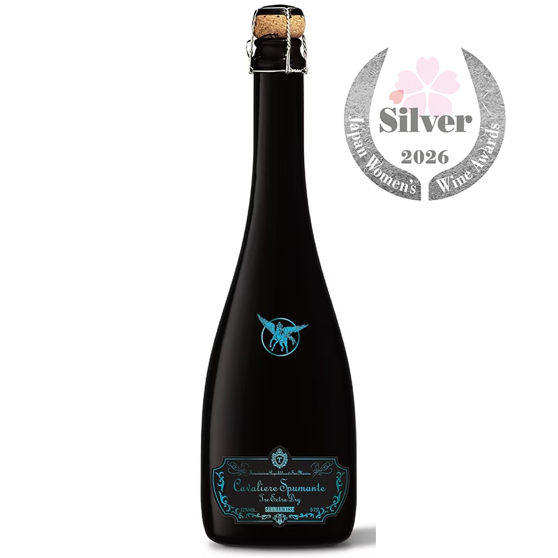 『SAKURA AWARDS 2026』<br>シルバーメダル受賞<br>CAVALIERE SPUMANTE Tre Extra Dry<br>2026年限定<br>ペガサス紋章バージョン