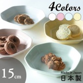 強化磁器【15cm 八角皿】|割れにくい子ども食器（陶磁器）|子ども・キッズ食器 